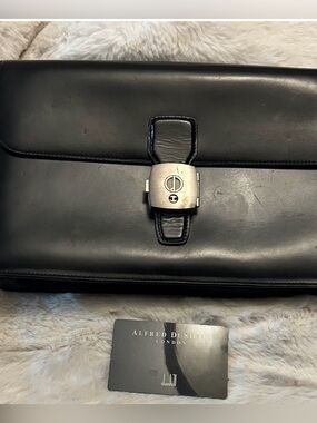 Dunhill Black Leather clutch with wallet